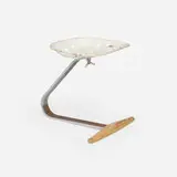 Mezzadro stool by Achille & Pier Giacomo Castiglioni, enameled and chrome-plated steel, beech, sold Oct 2024
