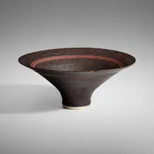Bowl by Lucie Rie, c. 1972, glazed stoneware, sold Oct 2024