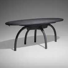 Dining table by Christian Astuguevieille, 2003, rope over wood, sold Oct 2024