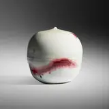 Closed Form by Toshiko Takaezu, c. 1982, glazed porcelain, sold Oct 2024