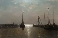 Louis Apol, Harbour Scene