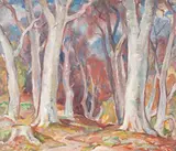 Through the Woods, possibly the Hermitage by Adam Bruce Thomson Obe Rsa Prsw Hrsw, sold Jun 2016