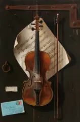 W.G. Becker, Violin and sheet music