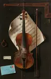 W.G. Becker, Violin and sheet music