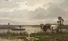 Richard Burnier, Cattle by the canal