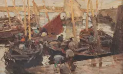 Ra Terrick John Williams, Boats in a Harbour