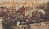 Ra Terrick John Williams, Boats in a Harbour