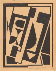 Thorvald Hellesen, Ohne Titel, Gouache über Bleistift auf Karton