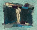 Francis Bott, Ailes (Flügelbild)“/„Grande construction bleu