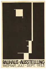 Bauhaus-Ausstellung Weimar Juli – Sept. 1923 by Herbert Bayer, 1923, Lithografie auf leichtem Karton (Postkarte), sold May 2019