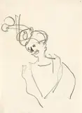 Clown by Ernst Ludwig Kirchner, Um 1910, Bleistift auf Papier (aus einem Skizzenbuch), sold Dec 2018