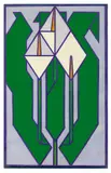 Lou Loeber und Dirk Koning, Aronstab II“ (Aronskelk II), 1928, Öl auf Hartfaser
