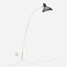 Bernard Schottlander, floor lamp, c. 1956, enameled steel, enameled aluminum