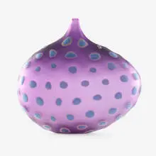 vessel by Ethan Stern, 2004, hand-blown and carved glass, sold Jan 2020