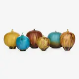 Rose and Erni Cabat, collection of six Feelies, 1970-1985, glazed stoneware
