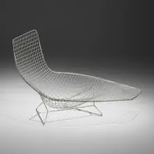 Harry Bertoia, Important Prototype chaise lounge, c. 1952, welded steel