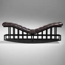 Richard Meier, Rocking chaise, 1982, lacquered maple, leather