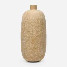 Taab vessel by Claude Conover, 1982, glazed stoneware with engobe decoration, sold Oct 2024