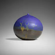 Closed Form by Toshiko Takaezu, c. 1968, glazed porcelain, sold Oct 2024