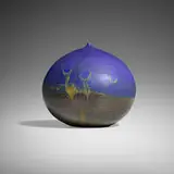 Closed Form by Toshiko Takaezu, c. 1968, glazed porcelain, sold Oct 2024