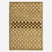 Pile carpet by Moroccan, c. 1950, hand-knotted wool, sold Sep 2024