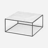 Jorge Zalszupin, Domino coffee table, c. 1960, enameled iron, marble
