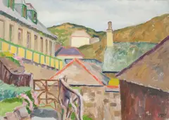 Frederick James Porter, A street scene, Provence