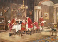 Charles Willis, The Hunt Breakfast, oil on canvas