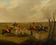Jnr. John Frederick Herring, The meet; Gone away; Full cry; The Death, oil on canvas, each