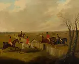 Jnr. John Frederick Herring, The meet; Gone away; Full cry; The Death, oil on canvas, each
