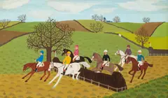 Out in the Country 1964 by Vincent Haddelsey, oil on canvas, sold May 2016