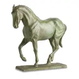 Philipp Blacker, Horse Signed with initials 'PB', dated '05' and numbered '7/9', bronze with green patina, 40.5cm high, 48cm wide (15 15/16in high, 18 7/8in wide including base)