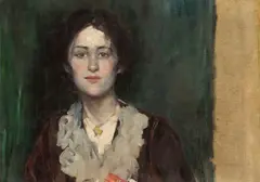 George Mosson, Portrait einer jungen Frau, Um 1920, Öl auf Leinwand