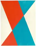 Hermann Glöckner, Faltgrafik 4/30a, 1977, Tempera und Faltung auf Bütten