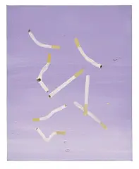 Aus: „Cosmic Experiences by Florian Meisenberg, 2009, Acryl auf Leinwand, sold Jun 2016