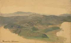 Constantin Hansen, In den Bergen bei Olevano, Um 1841, Öl auf Papier auf Pappe