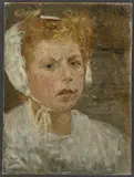 Fritz von Uhde, Kopf einer jungen Holländerin. (Vor) 1882