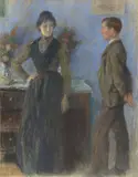 Franz Skarbina, Bruder und Schwester („Schwesterliche Ermahnung“)