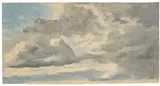 Hermann Kauffmann, Wolkenstudie, Um 1830, Öl auf leichtem Karton