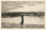 Max Klinger, Ein Leben (Opus VIII), 1884, Original-Halbleinenmappe mit 15 Radierungen, teilweise mit Aquatinta, jeweils auf leichtem Karton