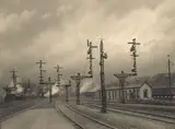 Léonard Misonne, Sortie de la Gare, 1938, Vintage. Mediobrome-Abzug