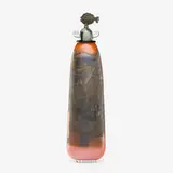 Hiroshi Yamano, Untitled from the East to West series, 1990, blown, fused, and engraved glass, silver leaf, copper electroplate, bronze