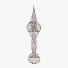 D'lisa Creager, Untitled, 2018, hand-woven blackened copper wire