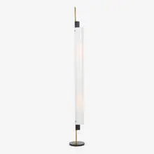 floor lamp by Angelo Lelii, c. 1958, enameled aluminum, brass, acrylic, sold Jan 2020