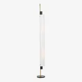 Angelo Lelii, floor lamp, c. 1958, enameled aluminum, brass, acrylic