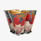 Bennett Bean, Triple Sculpture, c. 2005, pit-fired, painted and gilded earthenware