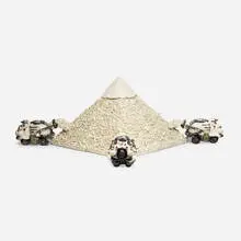 Dennis Clive, Twentieth Century Pyramid, 1976, glazed earthenware
