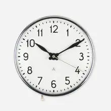 Station wall clock by Arne Jacobsen, 1941, chrome-plated steel, glass, sold Sep 2024
