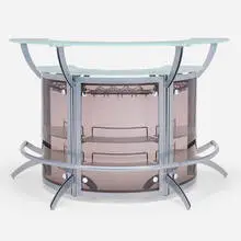 CoasterEssence, Dallas bar, c. 2010, enameled steel, tempered glass, acrylic