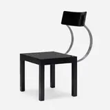 Giuseppe Terragni, Follia chair, 1934 / 1997, lacquered wood, stainless steel